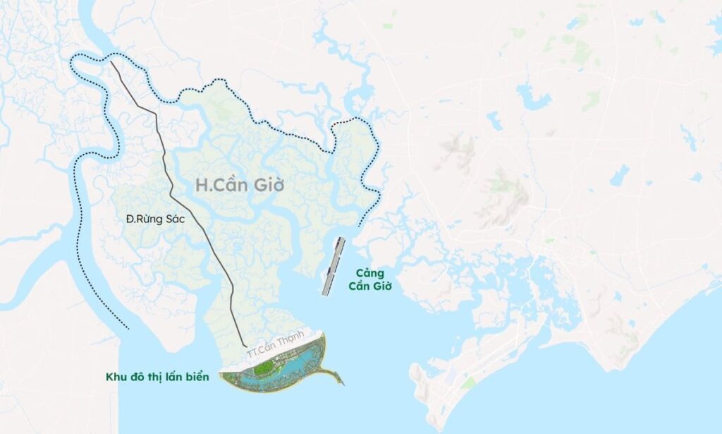 Vị trí dự án Vinhome Cần Giờ Green Paradise