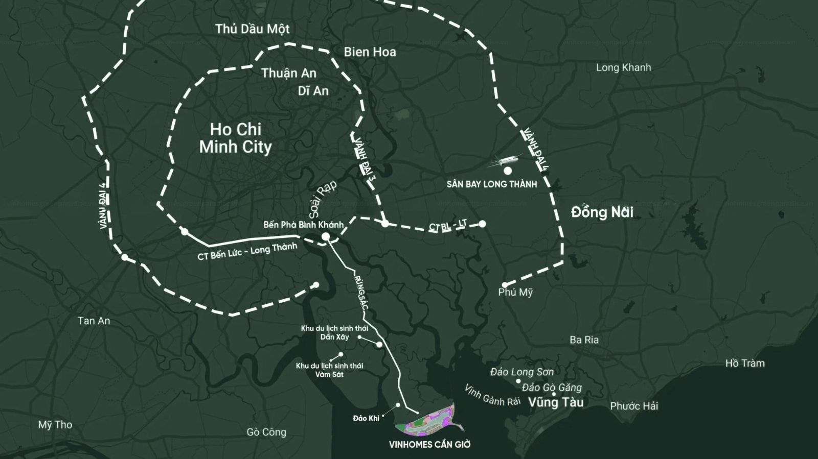 Vinhome Green Paradise Cần Giờ - Kết Nối Giao Thông
